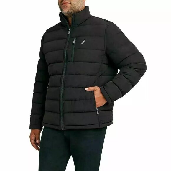 Nautica Men’s Quilted Puffer Jacket - Picture 1 of 4